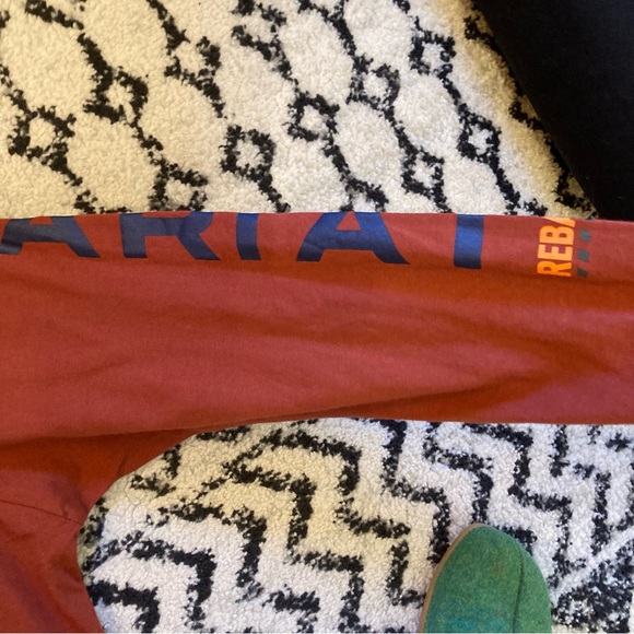 Ariat Men's Rebar Cotton Graphic Long Sleeve Work T Shirt Burnt Henna Sz L EUC - Picture 6 of 11